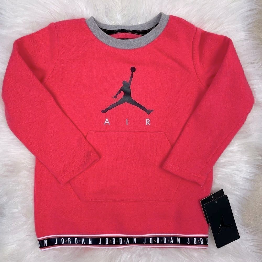 NEW Air Jordan Nike sweater 3T unisex long sleeve pink / salmon color NWT